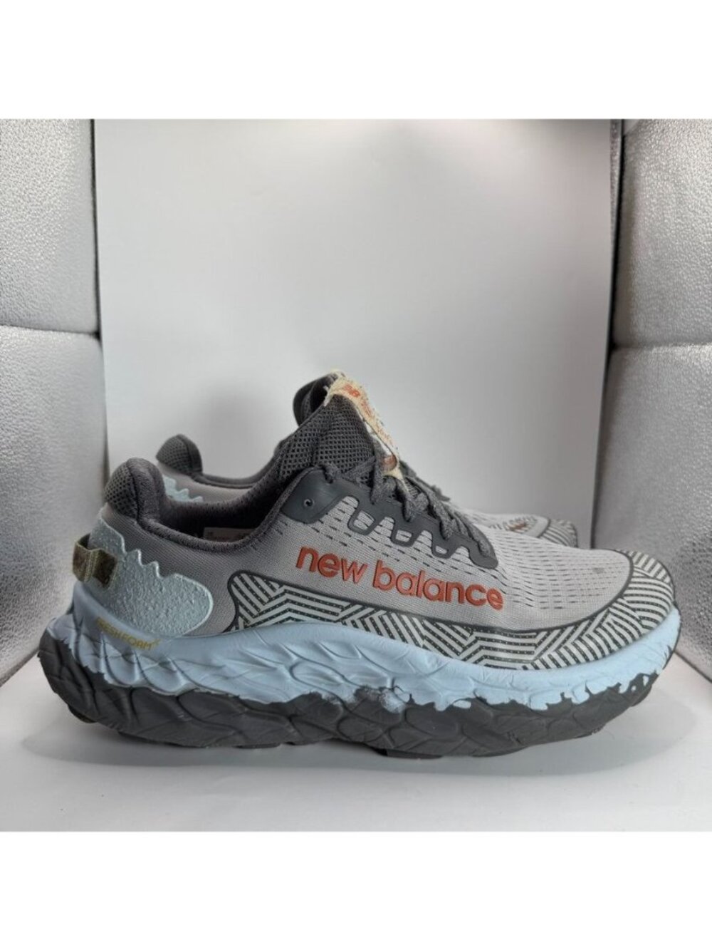 New Balance Fresh Foam More Trail V3 Gray Blue Men Running Shoes Size 11 2E Wide - Picture 1 of 7